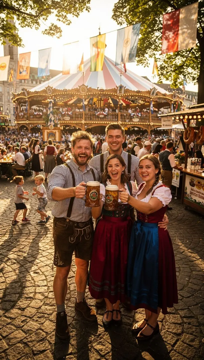 Traditionelle deutsche Gaststätte mit einladender Terrasse und Gästen, die regionale Spezialitäten genießen.